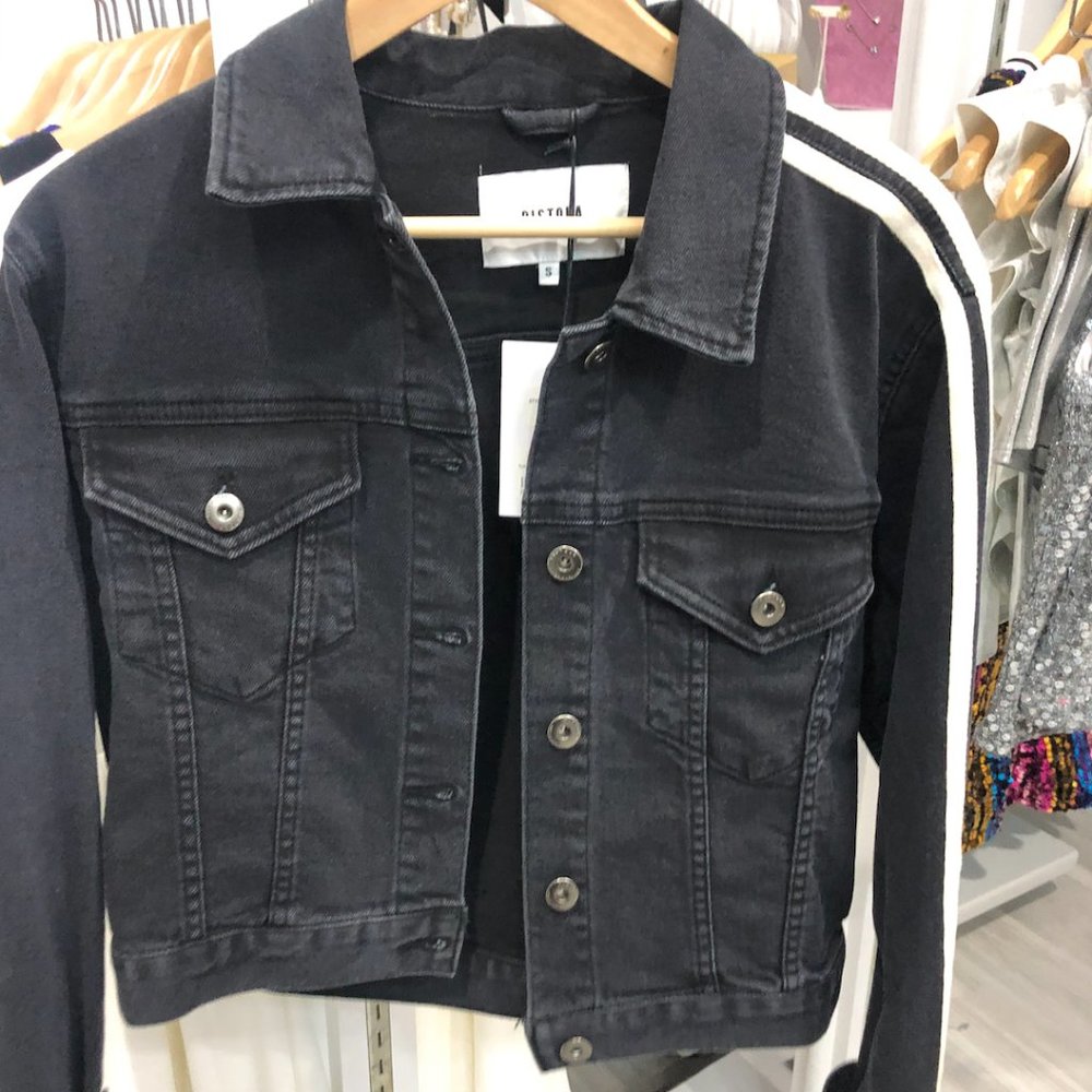 Black jean jacket
